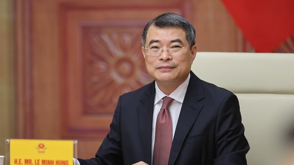 Thủ tướng Chính phủ Lê Minh Hưng tại buổi tiếp đoàn doanh nghiệp Hoa Kỳ chiều 16/4 tại Hà Nội