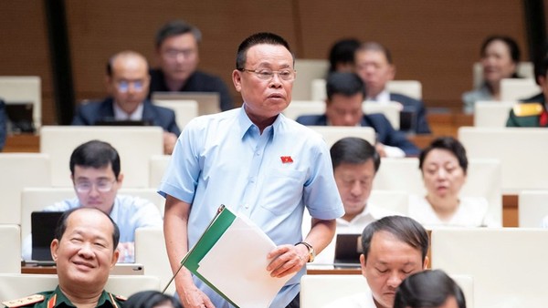 Đại biểu Quốc hội Nguyễn Như So (đoàn Bắc Ninh) phát biểu tại hội trường sáng 21/4 (Ảnh: Quốc hội)