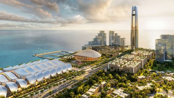 Phối cảnh Trung tâm Tổ chức Hội nghị APEC 2027 tại đặc khu Phú Quốc (Kiên Giang)