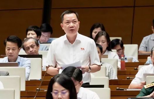 Đại biểu Trịnh Xuân An (đoàn Đồng Nai) thảo luận về dự thảo Luật Dầu khí chiều 8/8.