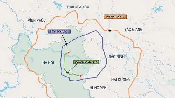 Đường vành đai 5 Vùng Thủ đô sẽ đi qua 7 tỉnh, thành Dự án đường Vành đai 5 đi qua 7 tỉnh thành sẽ mở ra không gian phát triển mới