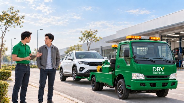DBV tặng gói dịch vụ hỗ trợ khẩn cấp cho khách hàng mua bảo hiểm xe
