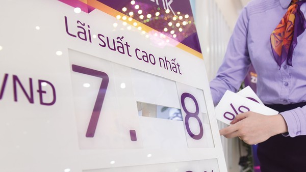 Mặt bằng lãi suất huy động kỳ hạn 1 năm của các ngân hàng thương mại cổ phần phổ biến từ 7 - 8%/năm
