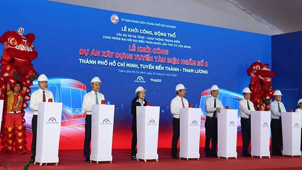 TP.HCM khởi công tuyến Metro số 2 Bến Thành - Tham Lương 