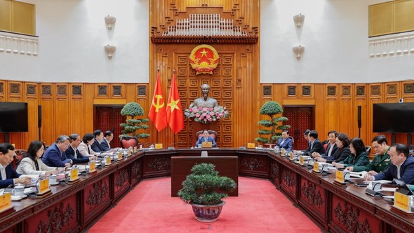 Thủ tướng Phạm Minh Chính chủ trì cuộc họp. Ảnh: VGP.