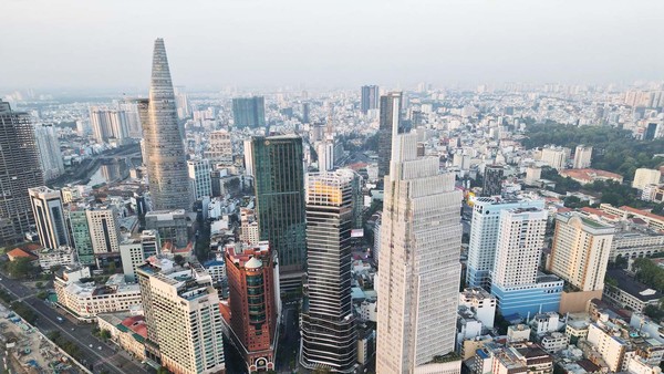 VIFC-HCMC có quy mô khoảng 898 ha, trải rộng trên địa bàn các phường Sài Gòn, Bến Thành và khu đô thị mới Thủ Thiêm (phường An Khánh). Ảnh: Lê Toàn.