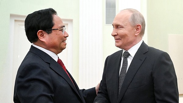 Thủ tướng Phạm Minh Chính hội kiến Tổng thống Liên bang Nga Vladimir Putin - Ảnh: VGP.