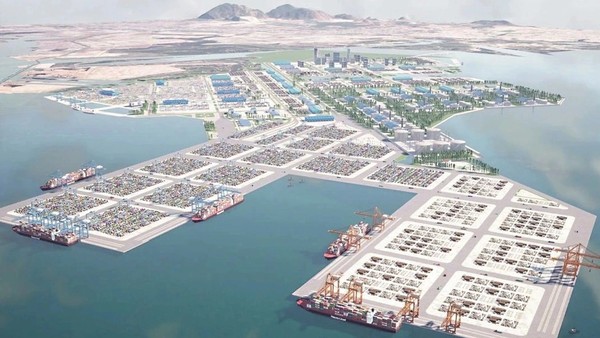 Phối cảnh cảng Cái Mép Hạ.