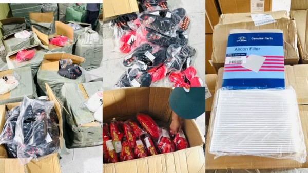 Tang vật bắt giữ tại cửa khẩu quốc tế Trà Lĩnh.