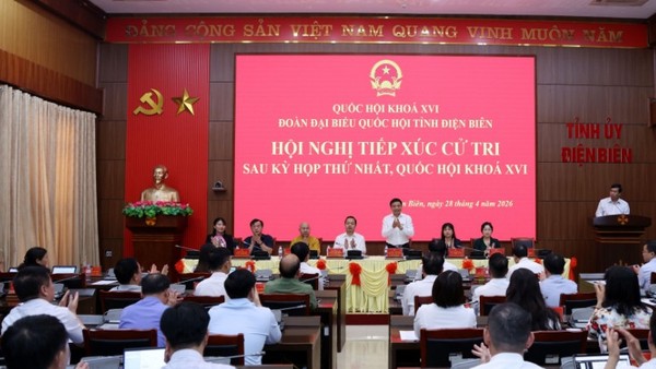 Phó Thủ tướng Nguyễn Văn Thắng tiếp xúc cử tri thông báo kết quả Kỳ họp thứ Nhất, Quốc hội khóa XVI - Ảnh: VGP.