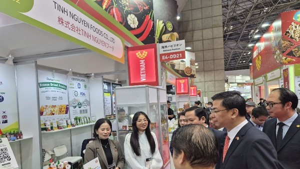 Gian hàng của các doanh nghiệp Việt Nam tại Triển lãm Quốc tế Thực phẩm và Đồ uống - Foodex Japan 2026.