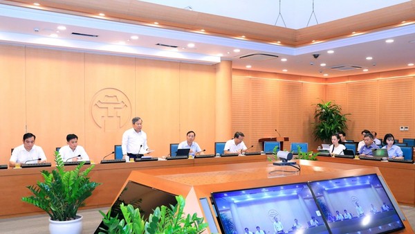 Chủ tịch UBND TP. Hà Nội Vũ Đại Thắng yêu cầu các phường, xã tiếp tục tập trung tối đa nguồn lực, đẩy nhanh tiến độ GPMB theo các mốc đã đề ra.