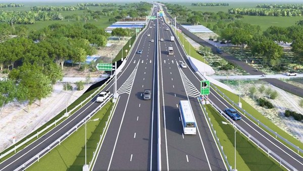 Phối cảnh một đoạn đường Vành đai 4