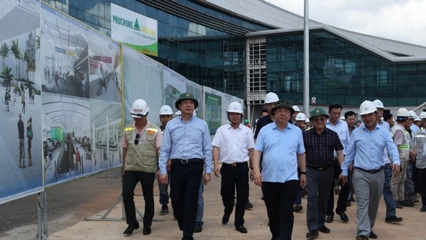 Phó Thủ tướng Thường trực Chính phủ Phạm Gia Túc kiểm tra Dự án sân bay Long Thành - Ảnh: VGP
