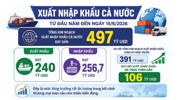 Diễn biến thương mại nửa đầu năm: Rút ngắn chặng đường chinh phục mốc 1.000 tỷ USD 