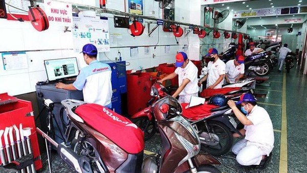 Hà Nội chuẩn bị mạng lưới kiểm định khí thải xe máy 