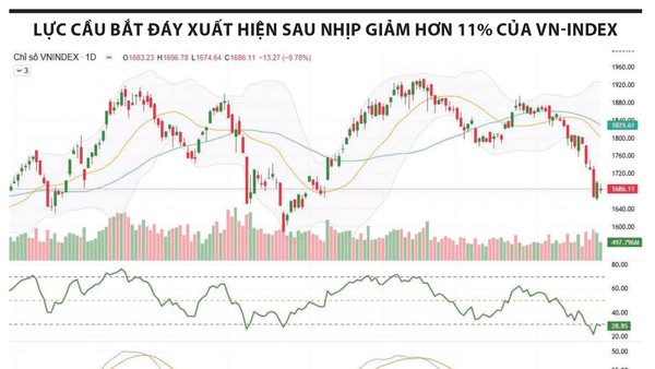 Tín hiệu tạo đáy dần rõ hơn 