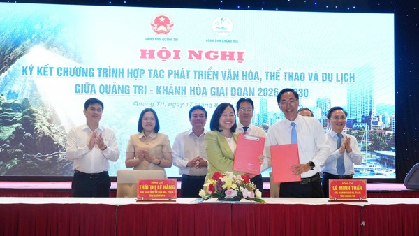 Quảng Trị - Khánh Hòa ký kết hợp tác toàn diện văn hoá thể thao du lịch 
