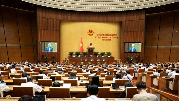 Phiên họp sáng 21/8 của Quốc hội.