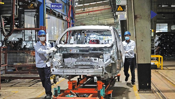 Các tập đoàn toàn cầu tiếp tục duy trì và mở rộng quy mô hoạt động tại Việt Nam. Trong ảnh: Nhà máy lắp ráp ô tô của Ford Việt Nam. Ảnh: Đức Thanh 
