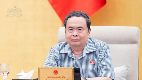 Chủ tịch Quốc hội Trần Thanh Mẫn phát biểu tại phiên họp - Ảnh: QH. 