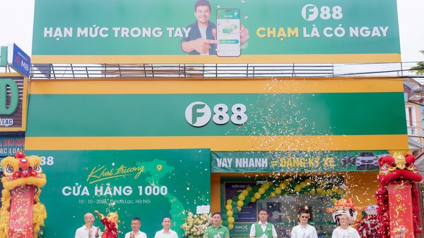 Lễ cắt băng khai trương cửa hàng thứ 1000 của F88.