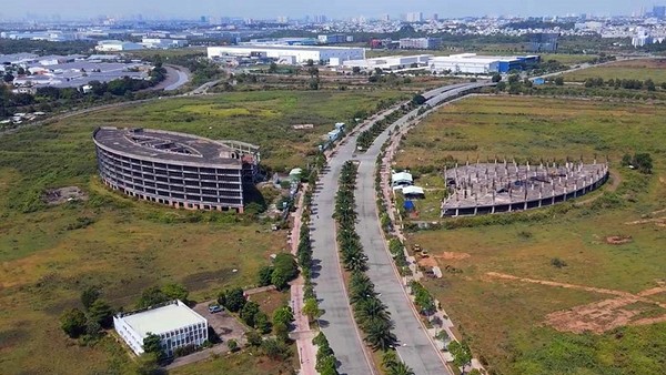Một dự án chậm tiến độ nhiều năm tại Khu Công nghệ cao đã bị TP.HCM thu hồi - Ảnh: Q.H