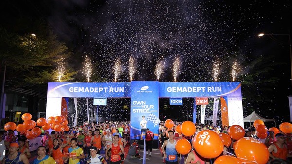 Gemadept Run 2026 tại TP.HCM thu hút hơn 4.500 vận động viên tranh tài ở ba cự ly 5 km, 10 km và 21 km.