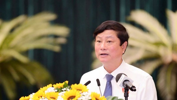 Chủ tịch HĐND TP.HCM Võ Văn Minh phát biểu tại kỳ họp