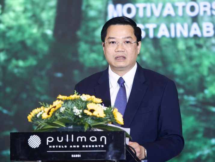 Thứ trưởng Bộ Tài chính Nguyễn Đức Tâm phát biểu chỉ đạo Hội thảo. Ảnh: Chí Cường