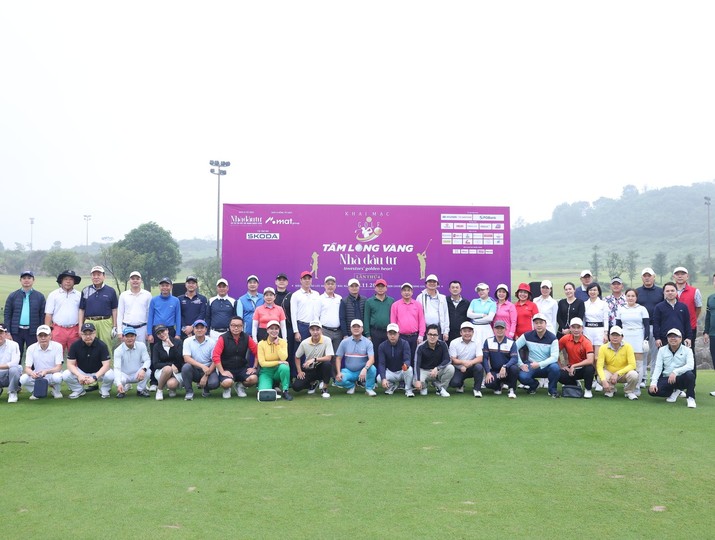 140 golfer tham dự Giải golf “Tấm lòng vàng Nhà đầu tư” 2025 
