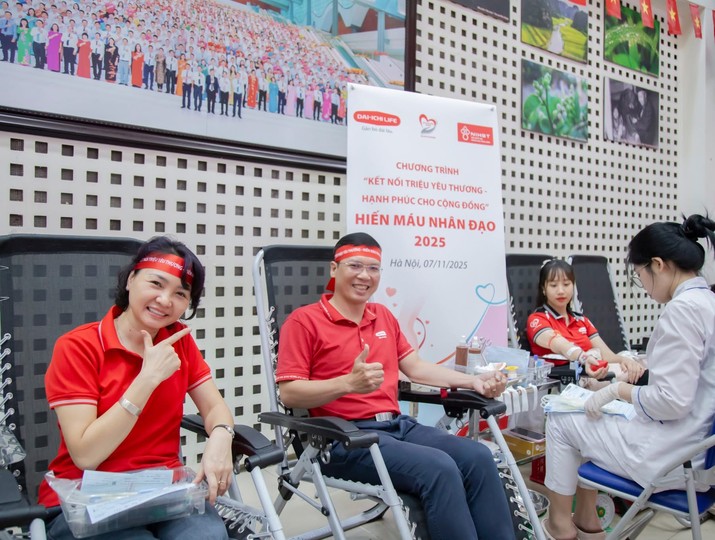 Dai-ichi Life Việt Nam tiếp tục triển khai Chương trình Hiến máu nhân đạo 2025 tại TP. Hà Nội 