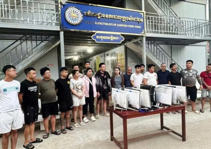 Các đối tượng bị lực lượng chức năng bắt giữ. Ảnh: Duy Chiến