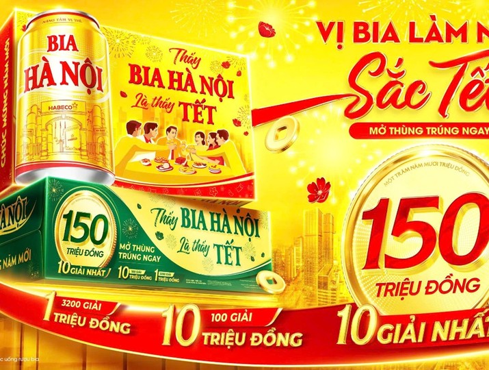 Chương trình khuyến mại “Thấy Bia Hà Nội là thấy Tết” của Bia Hà Nội Tết 2026