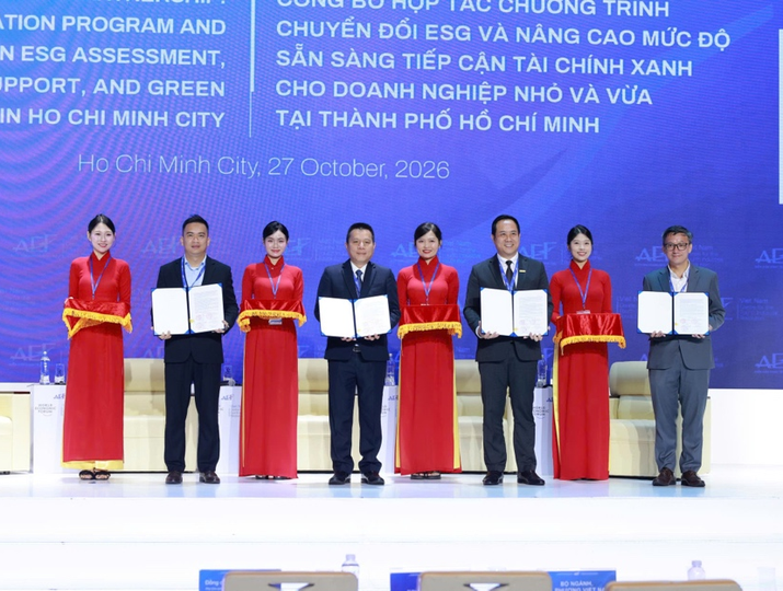 Nam A Bank ký kết Biên bản ghi nhớ hợp tác với C4IR, ICED và SCFC về chương trình chuyển đổi ESG và nâng cao mức độ sẵn sàng tiếp cận tài chính xanh cho doanh nghiệp nhỏ và vừa tại Tp.HCM.
