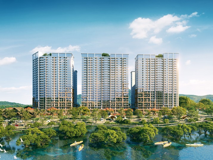 Kiến trúc The Onsen là sự giao thoa giữa văn hóa Champa, nét Pháp thanh lịch và tinh thần hiện đại.