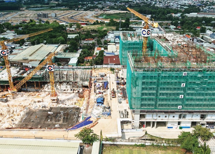 Dự án Monrei Saigon đang được đẩy nhanh tiến độ thi công.