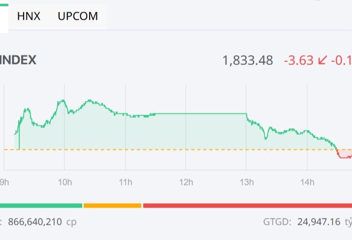 Nhóm Vingroup hạ nhiệt, VN-Index giảm nhẹ trong phiên chiều 21/4