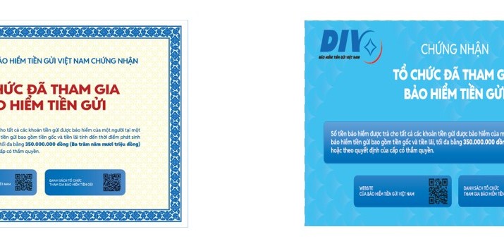 Biểu tượng tham gia BHTG tại các điểm giao dịch