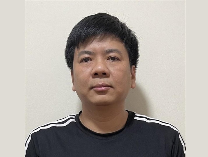 Bị can Nguyễn Ngọc Thủy (Shark Thủy), Chủ tịch HĐQT Tập đoàn Egroup. Ảnh: BCA