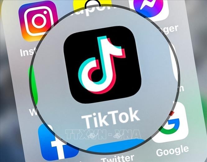 Biểu tượng của mạng xã hội TikTok. Ảnh minh họa: AFP/TTXVN