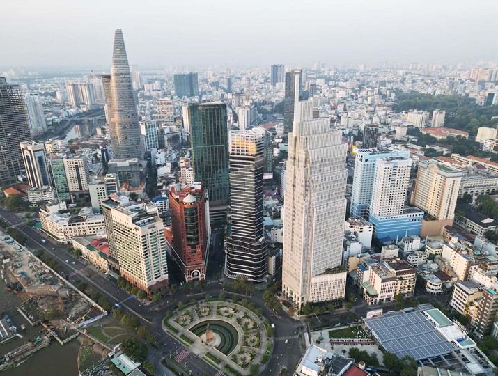 VIFC-HCMC có quy mô khoảng 898 ha, trải rộng trên địa bàn các phường Sài Gòn, Bến Thành và khu đô thị mới Thủ Thiêm (phường An Khánh). Ảnh: Lê Toàn.