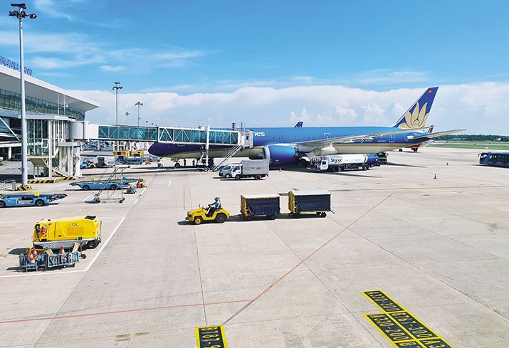 Cảng hàng không quốc tế Đà Nẵng. Ảnh: T.X 