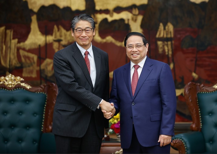 Thủ tướng Chính phủ Phạm Minh Chính tiếp Đại sứ Nhật Bản tại Việt Nam Ito Naoki - Ảnh: VGP.