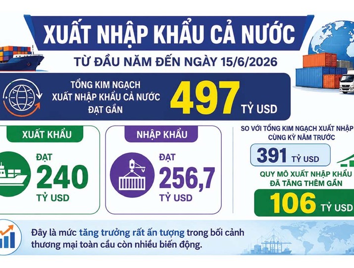 Diễn biến thương mại nửa đầu năm: Rút ngắn chặng đường chinh phục mốc 1.000 tỷ USD 