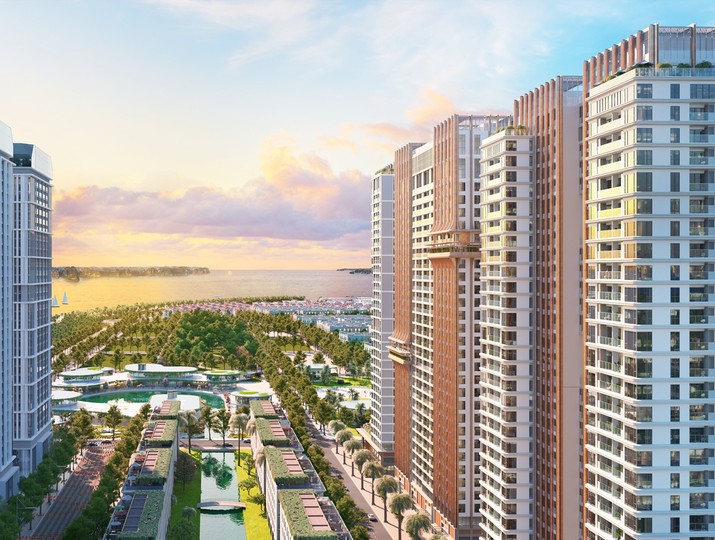 Ban công căn hộ Sun Festo Town mở ra tầm nhìn khoáng đạt về cảnh quan thiên nhiên và nhịp sống sôi động tại Bãi Cháy. Ảnh minh họa: Sun Property.