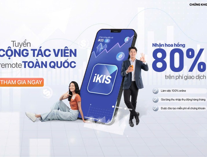 Chứng khoán KIS triển khai chương trình cộng tác viên, hoa hồng tới 80%