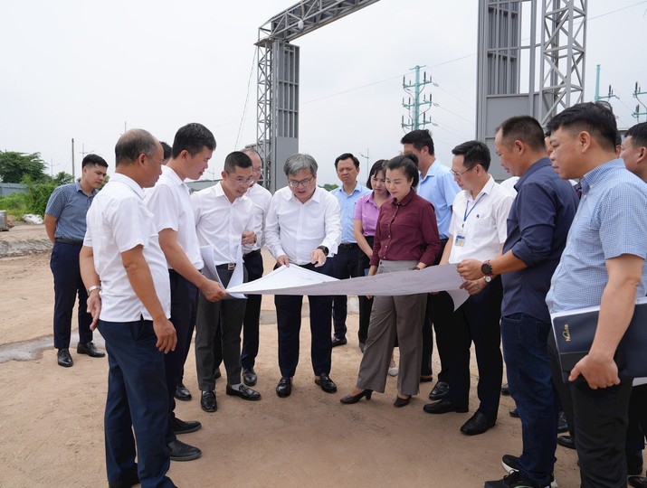 Phó Chủ tịch UBND TP. Hà Nội Trương Việt Dũng kiểm tra thực địa tại Dự án Khu công nghệ cao Sinh học Hà Nội.