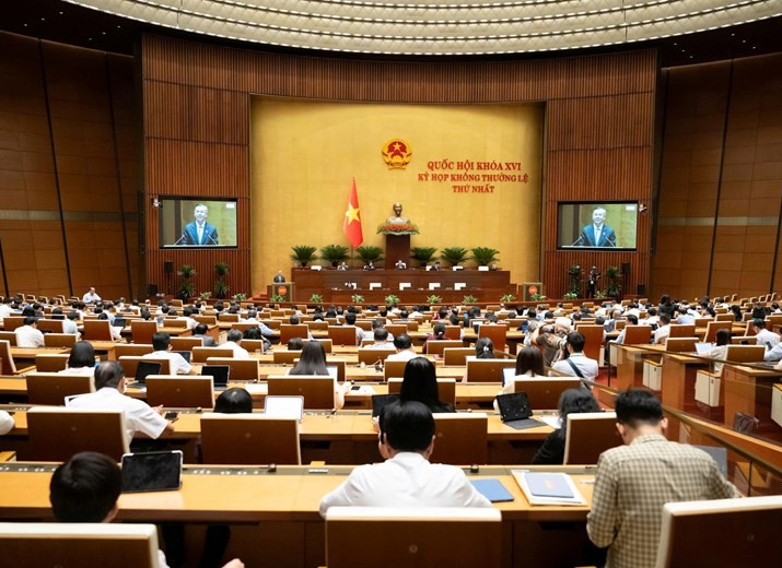 Phiên họp sáng 21/8 của Quốc hội.