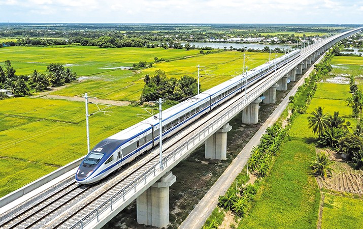 Phối cảnh tuyến đường sắt TP.HCM - Cần Thơ